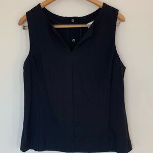 Cabi Black Top With Button On The Back Design Size Small Y2k